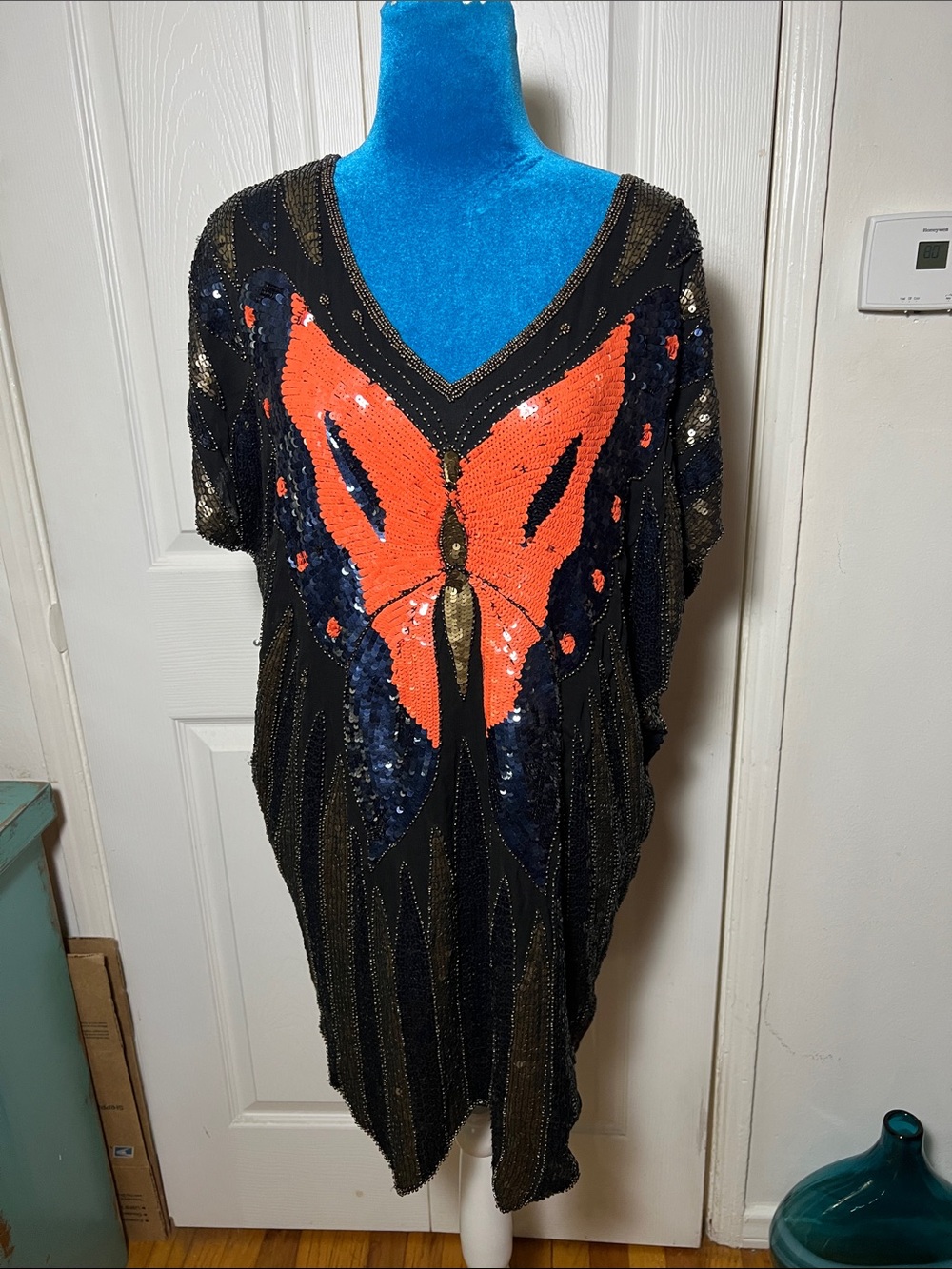 ANTIK BATIK Sequin Embellished Butterfly Mini Dress Women’s XS S